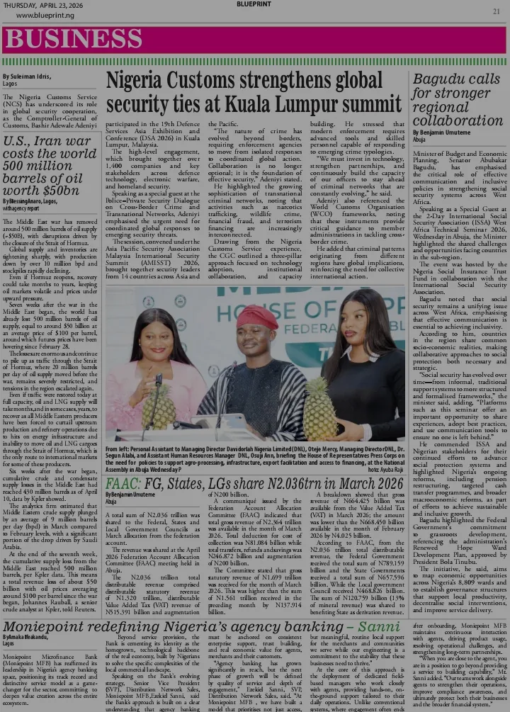 Blueprint newspaper clipping